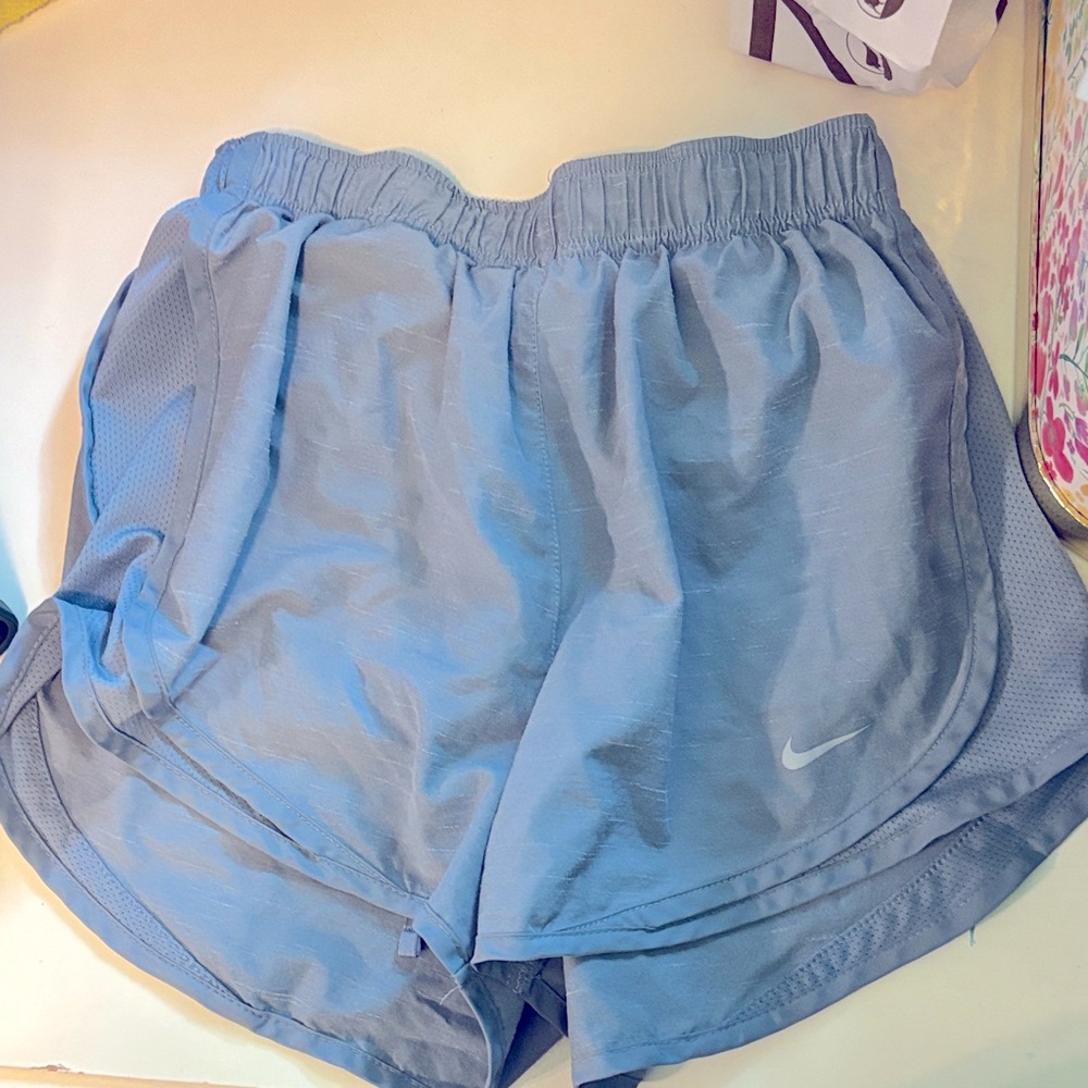 Nike Women's Light Blue Athletic Shorts